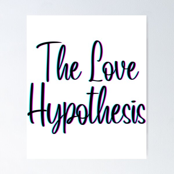 The Love Hypothesis: Olive and Adam Digital Poster Minimal