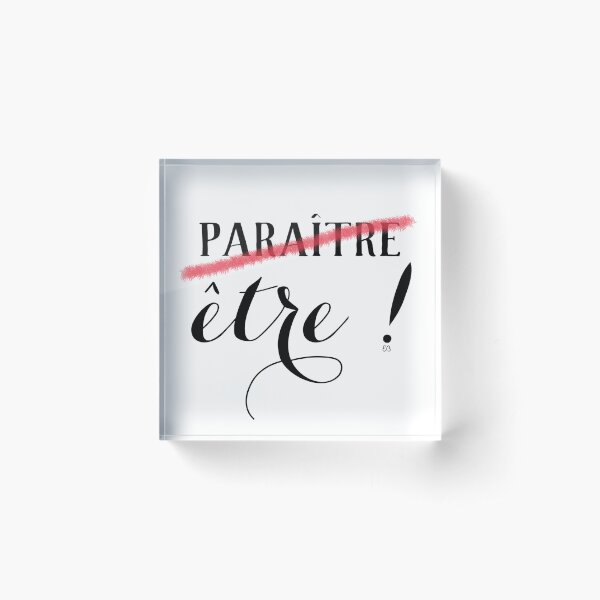 Des mots en partage (46) Bloc acrylique