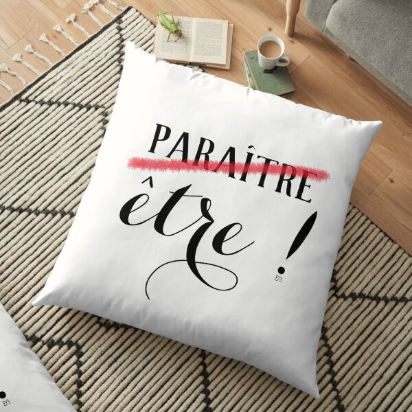Des mots en partage (46) Coussin de sol