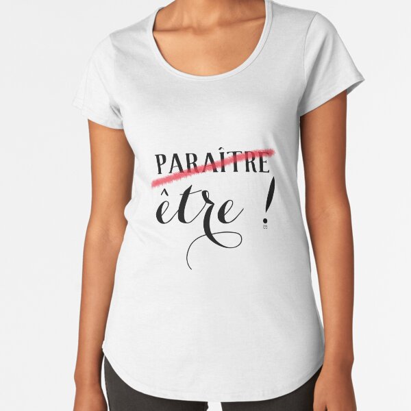 Des mots en partage (46) T-shirt premium échancré