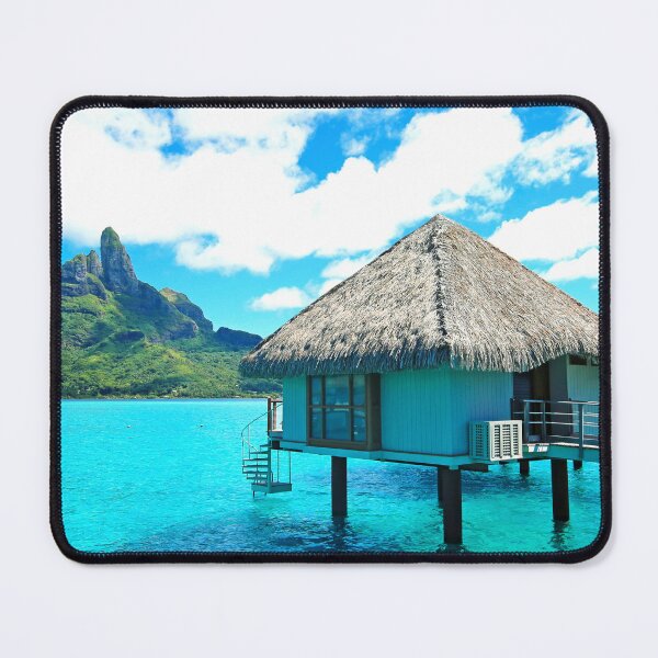 Item preview, Bora Bora Overwater Bungalow Clear Lagoon Water designed and sold by RyansOpenDoor.