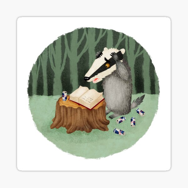 Cute Badger Sticker