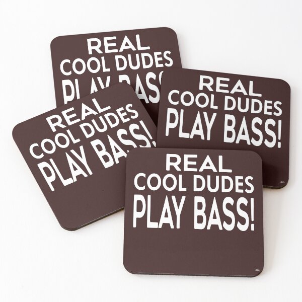 Item preview,  REAL COOL DUDES PLAY BASS! Tshirt, mugs designed and sold by DoubleDSD.