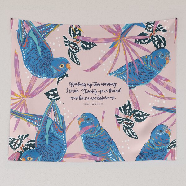 Item preview, Waking up this morning, I smile. Twenty-four brand new hours are before me. - Thich Nhat Hanh designed and sold by StudioCitrine.