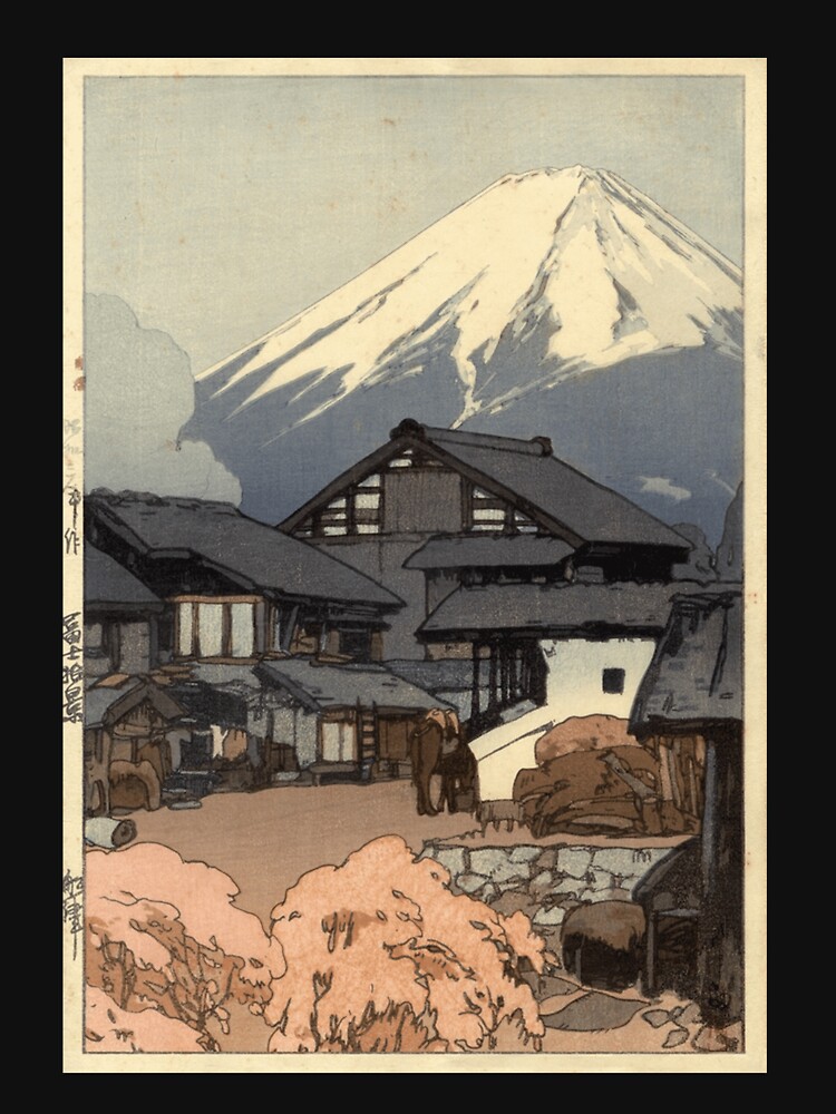 "Hiroshi Yoshida Fujiyama from Funatsu Poster" Tshirt for Sale by donalsana Redbubble