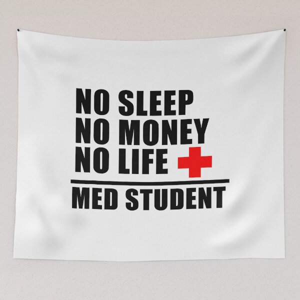 Item preview, No Sleep No Money No Life Med Student Funny Med School Trust Me Im Almost A Doctor designed and sold by Sara-Quinn.