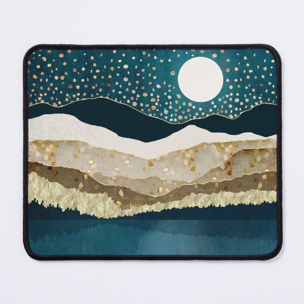 Item preview, Starlit Mountain Lake designed and sold by spacefrogdesign.