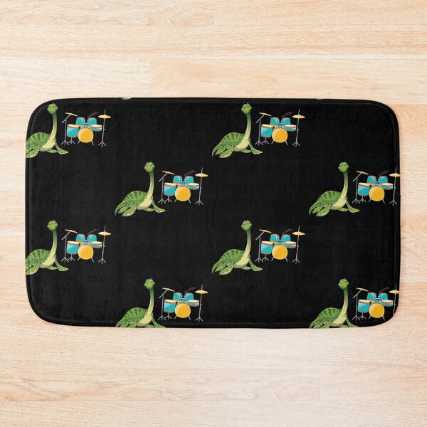 Item preview, Dinosaur Playing Drums ,Funny Good Dinosaur Drums Lovers Green Cute Dinosaur Art designed and sold by pedrored369.