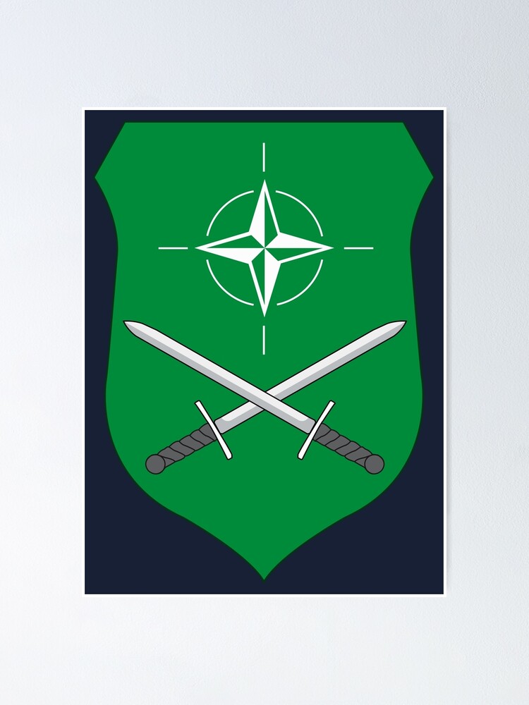 Allied Land Command (LANDCOM) - NATO - OTAN Poster for Sale by  wordwidesymbols