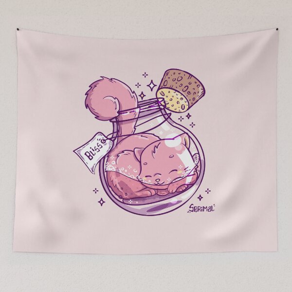 Item preview, Magical potion cat is blissful designed and sold by SPIRIMAL.