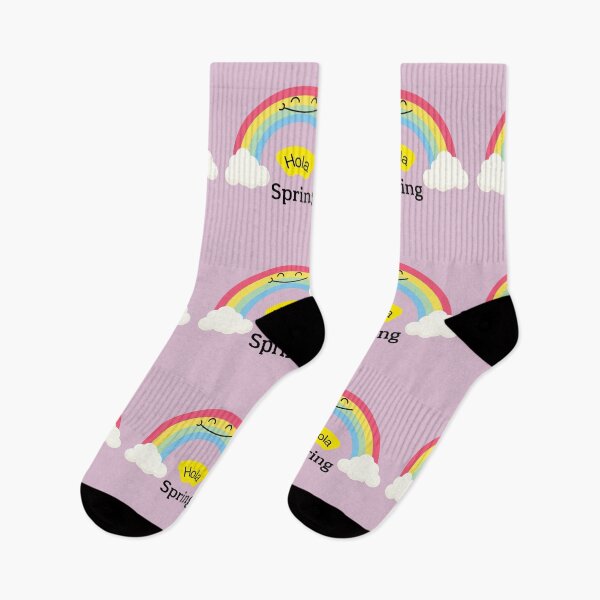 Item preview, Hola primavera con lindo arcoiris designed and sold by Fa5ad.
