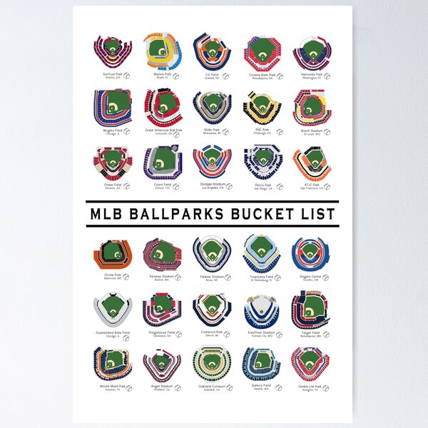 Item preview, Ballpark Bucket List designed and sold by Sunpeak Merch.