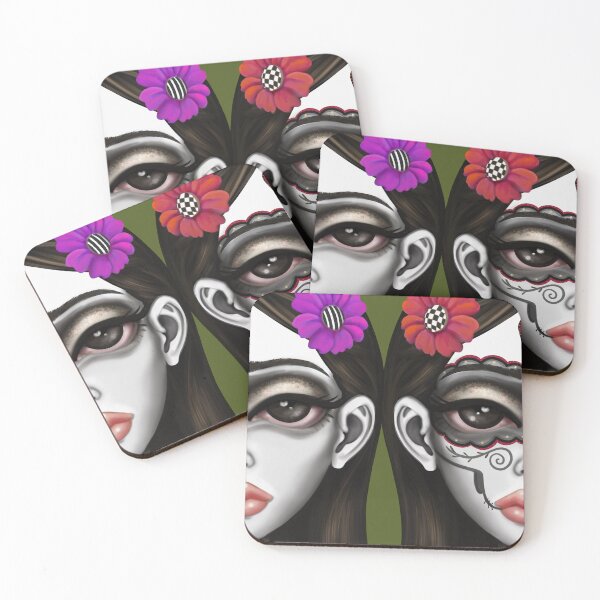 Artikelvorschau, Sugar Skull Day of Dead Kunst von Lizzy Falcon entworfen und verkauft von Lizzy Falcon Art.