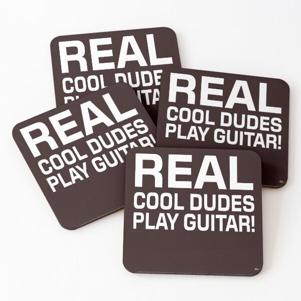 Item preview,   REAL COOL DUDES PLAY GUITAR! Tshirt, mugs designed and sold by DoubleDSD.