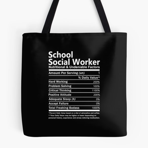 Item preview, School Social Worker  T Shirt - Nutritional Daily Factors Job Gift Item Tee designed and sold by gabridunc4.