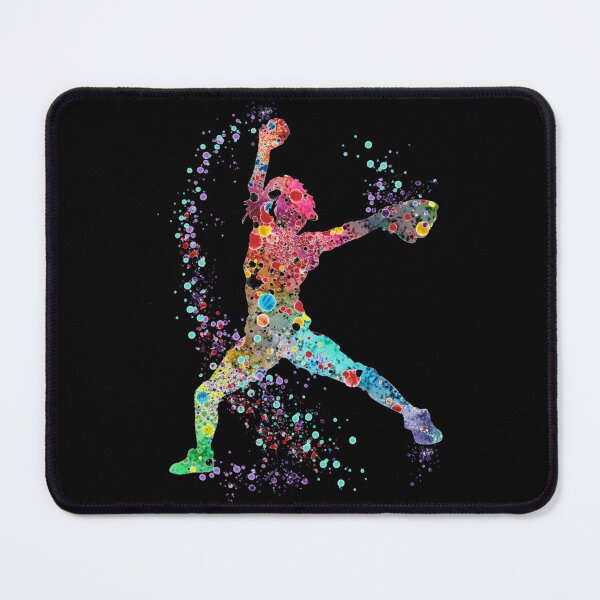 Item preview, Girl Baseball Softball Pitcher Watercolor Painting Art Print Classic T-Shirt designed and sold by cohenashl6.