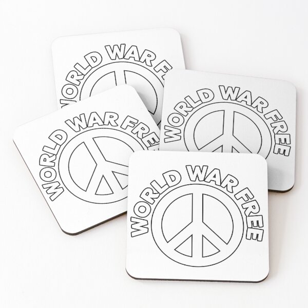 Item preview, World War Free - Peace Symbol White - CND designed and sold by NoMatterLab.