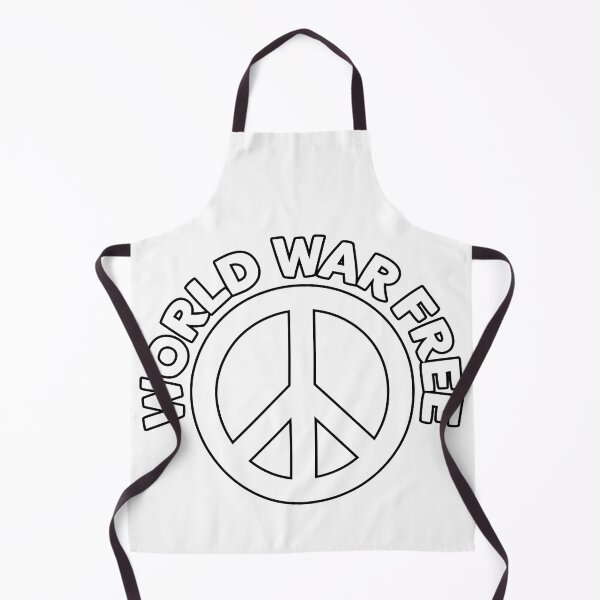 Item preview, World War Free - Peace Symbol White - CND designed and sold by NoMatterLab.
