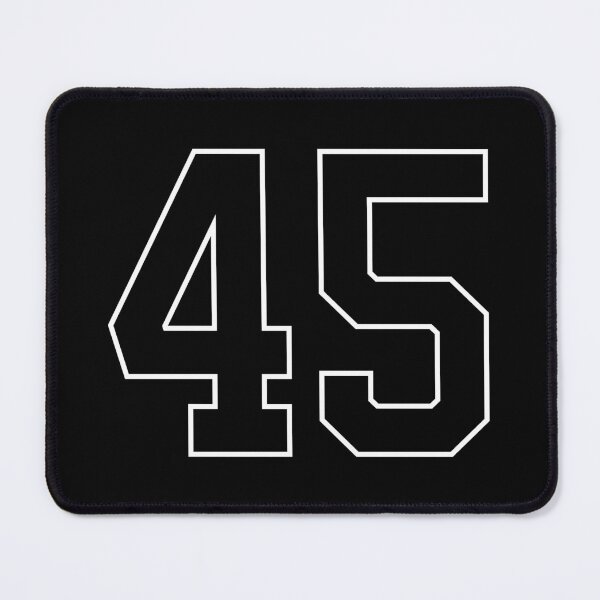 Item preview, Black Number 45 lucky sports jersey forty five designed and sold by HeavyStyle.