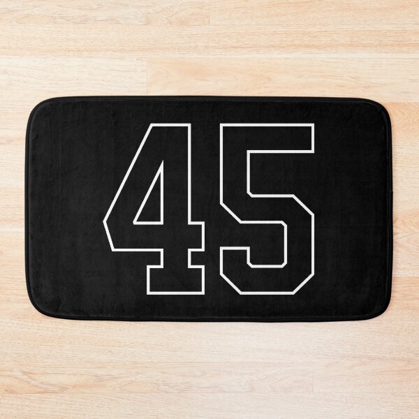 Item preview, Black Number 45 lucky sports jersey forty five designed and sold by HeavyStyle.