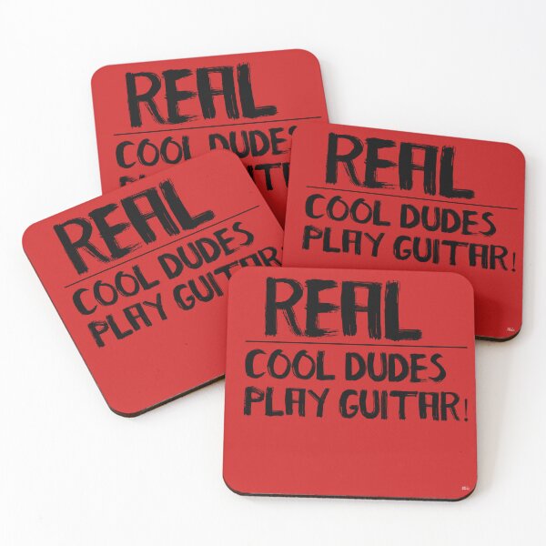 Item preview,  REAL COOL DUDES PLAY GUITAR! Tshirt, mugs designed and sold by DoubleDSD.