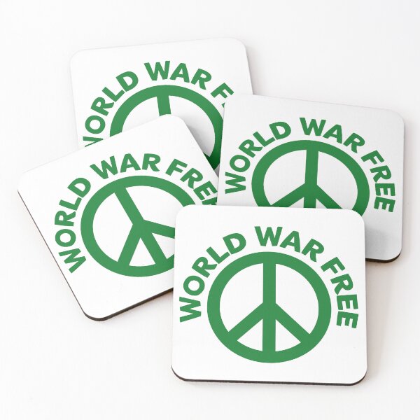 Item preview, World War Free - Peace Symbol Green - CND designed and sold by NoMatterLab.
