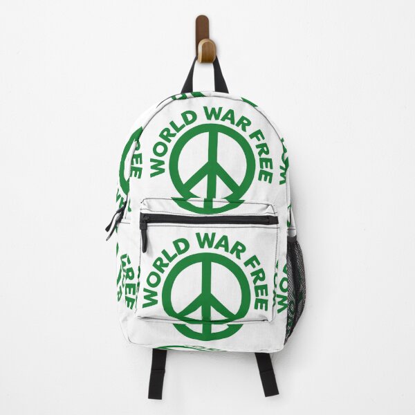 Item preview, World War Free - Peace Symbol Green - CND designed and sold by NoMatterLab.