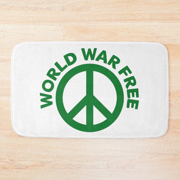 Item preview, World War Free - Peace Symbol Green - CND designed and sold by NoMatterLab.