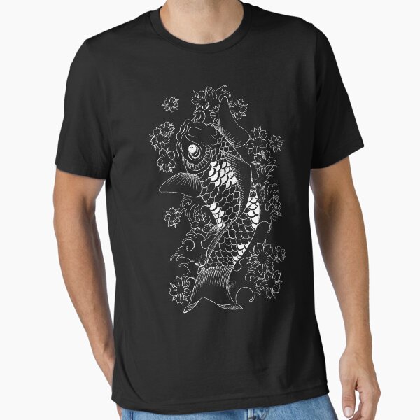 Vista previa del artículo con la obra «White Koi», diseñado y vendido por Ashleigh Fletcher.