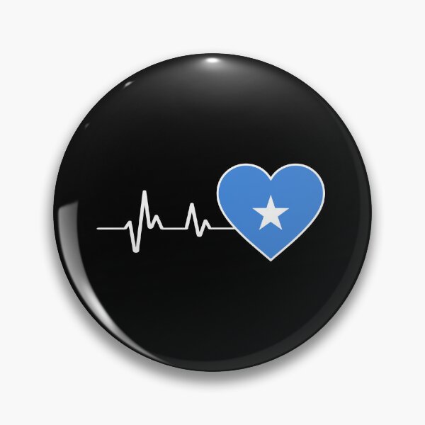 Artikelvorschau, Heartbeat Somalia Flag für Somalier الصومال entworfen und verkauft von ArabCorner.