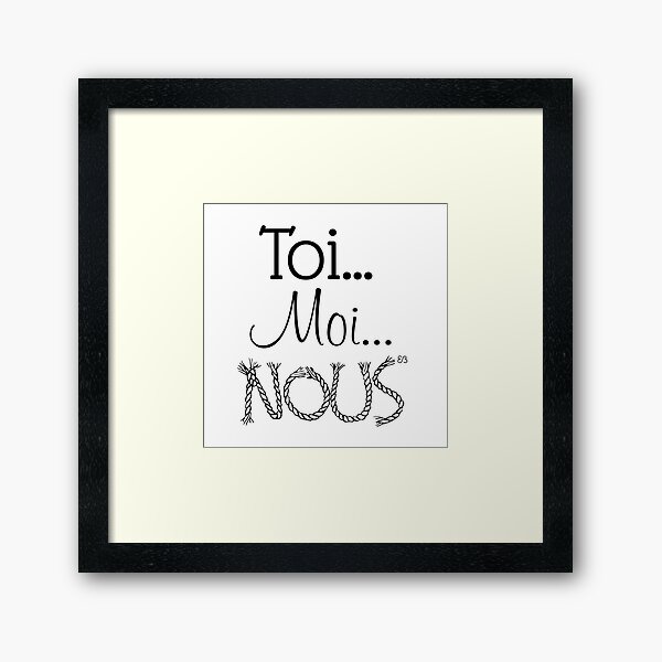 Des mots en partage (11) Impression encadrée