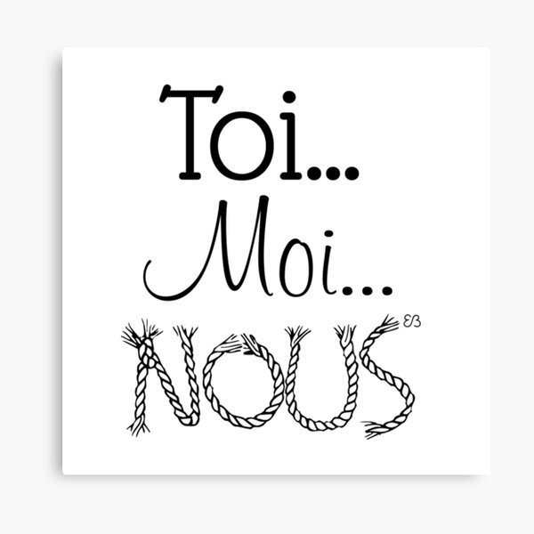 Des mots en partage (11) Impression sur toile