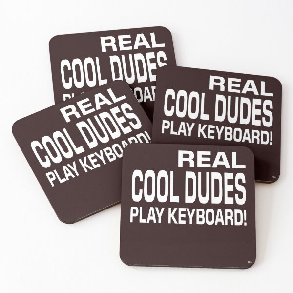 Item preview, REAL COOL DUDES PLAY KEYBOARD! Tshirt, mugs designed and sold by DoubleDSD.