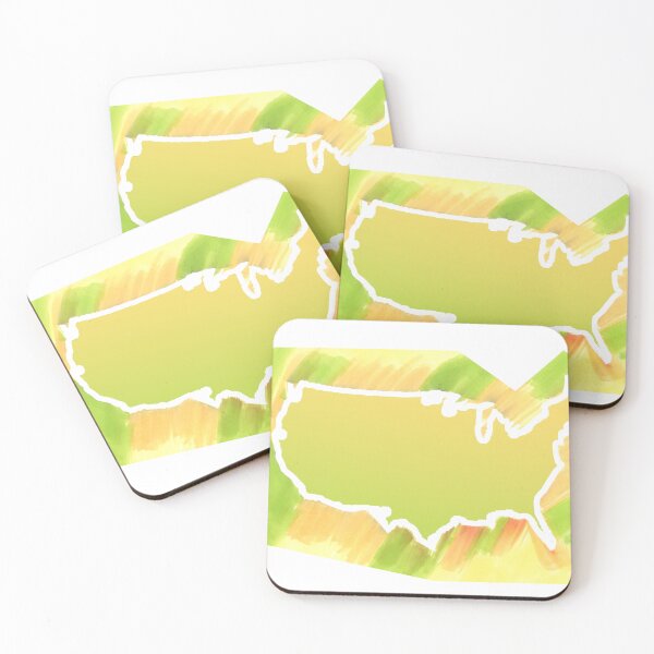 Item preview, Green + Yellow USA  designed and sold by acediscovery.