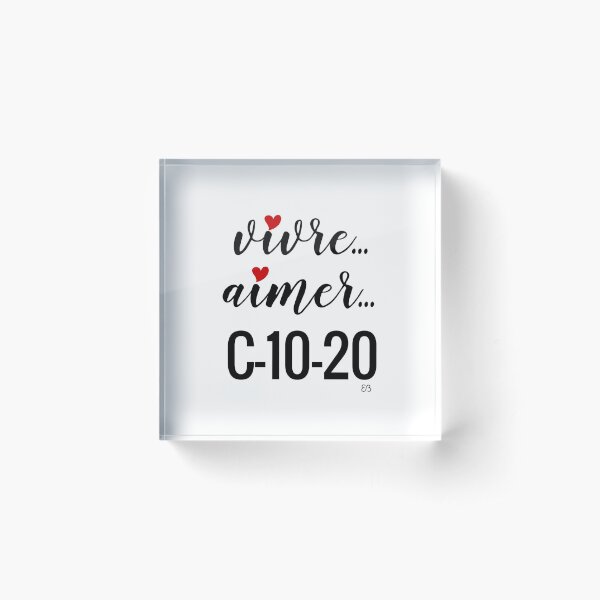 Des mots en partage (21) Bloc acrylique