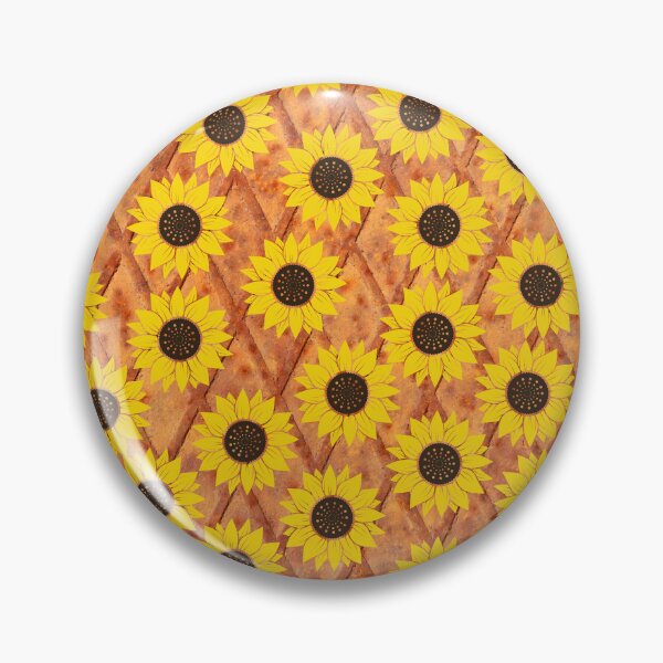 Item preview, Sensational Sunflower Orange trellis pattern designed and sold by TrolldollC.