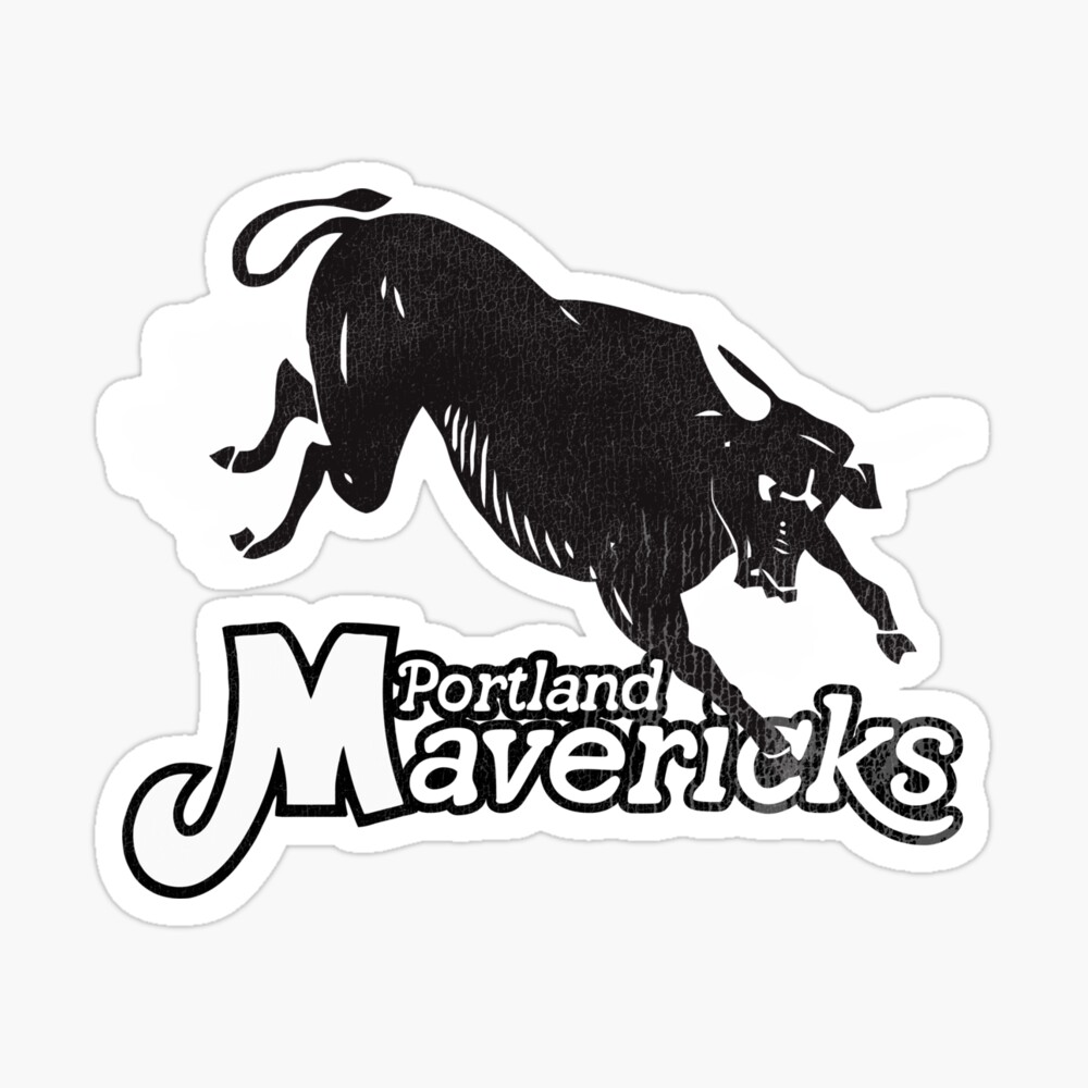 darklordpug Portland Mavericks Retro Defunct Baseball Jersey T-Shirt