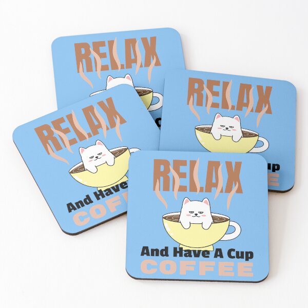 Item preview, Relax and Have a Cup of Coffee with a Cute Dog Chilling  designed and sold by quinellie.
