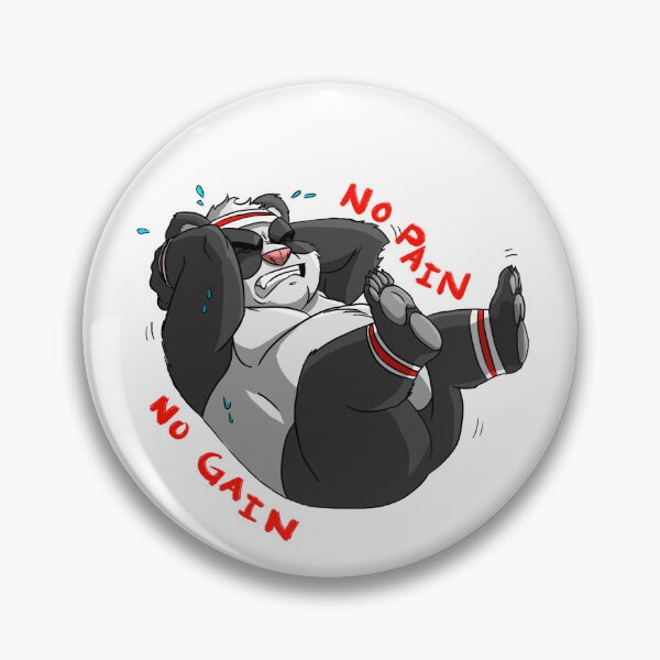 Item preview, Crunch Panda - No Pain, No Gain designed and sold by ApeMan Outfitting.