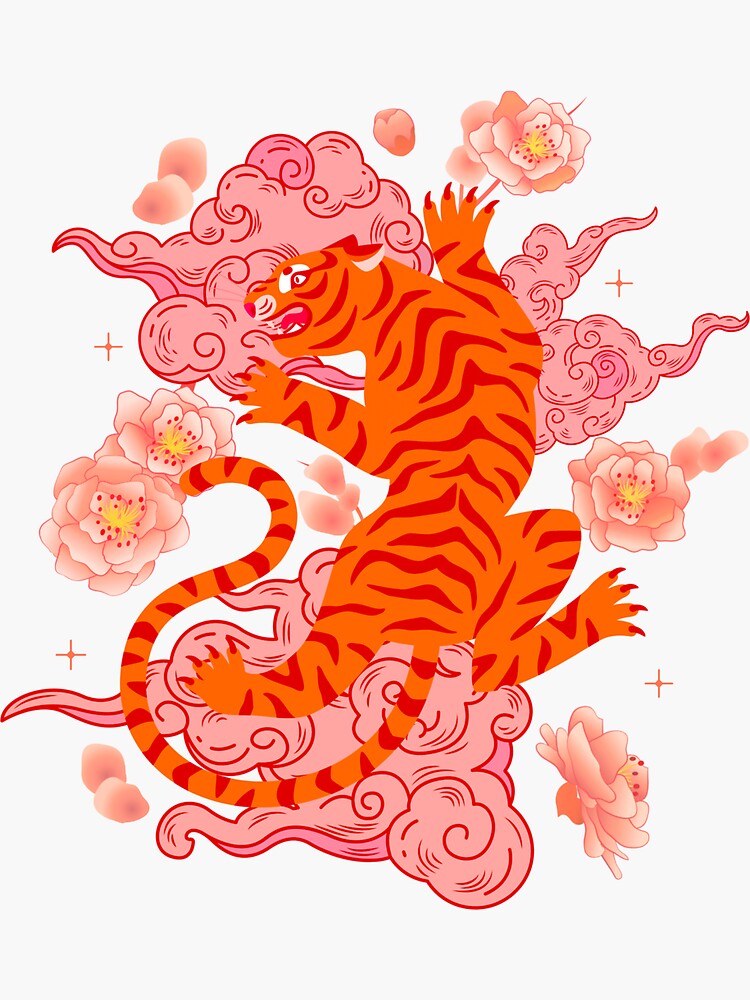 Tiger Head, Chinese New Year 2022, Tattoo Tiger