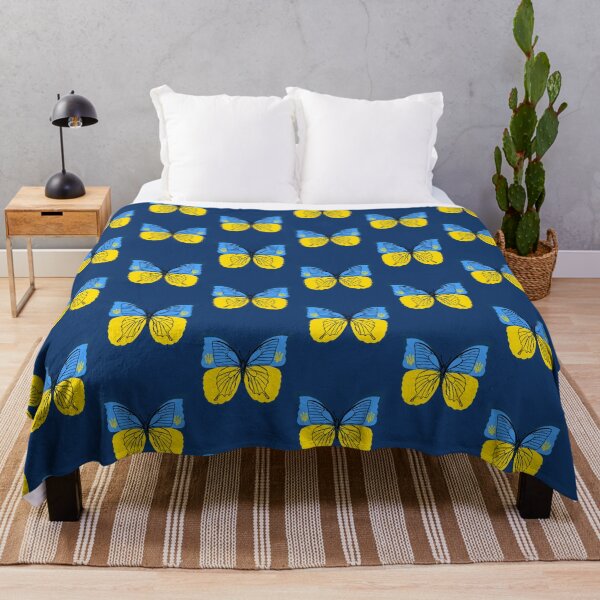 Item preview, Ukrainian Butterfly Blue and Yellow Ukrainian flag designed and sold by Rrrainbow.