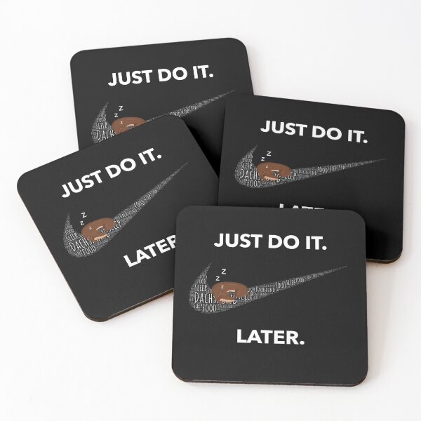 Item preview, Just Do It, Later - Funny Dachshund Dog designed and sold by Daschunddesigns.