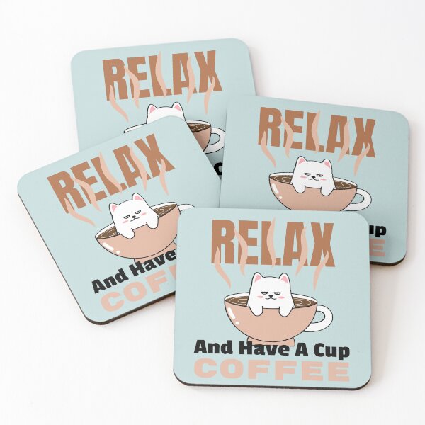 Item preview, Relax and Have a Cup of Coffee with a Cute Dog Chilling (Brown Cup) designed and sold by quinellie.