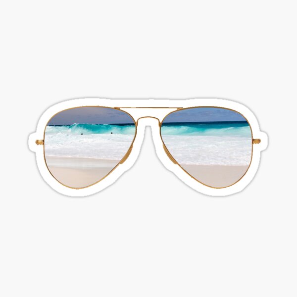 Beach Ray Bands Sticker