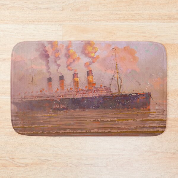 Item preview, Dawn over the Mauretania - Maritime painting by Eliott Sontot designed and sold by Eliott Sontot.