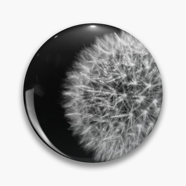 Item preview, Dandelion head in black and white designed and sold by Ann Biddlecombe.