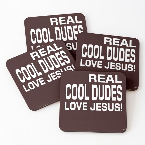 Item preview,   REAL COOL DUDES LOVE JESUS! Tshirt, mugs designed and sold by DoubleDSD.