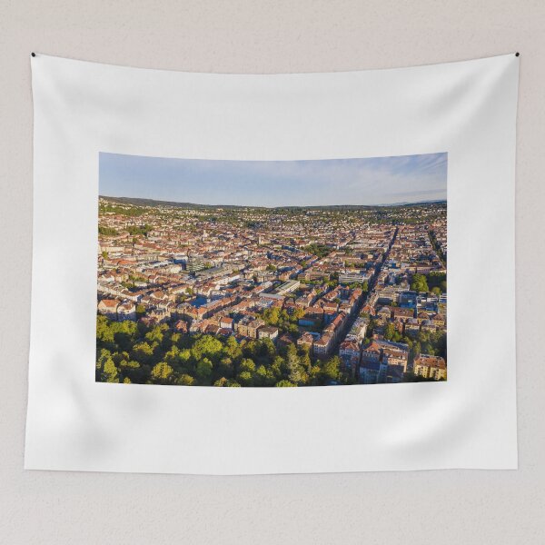 Item preview, Aerial photograph of Stuttgart-West from a bird's eye view designed and sold by dieterich.