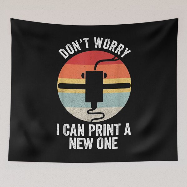 Item preview, Retro 3D Printing Shirt Don't Worry I Can Print A New One designed and sold by moonligh1996.