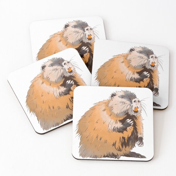 Item preview, Laughing nutria designed and sold by thebrokenbird.